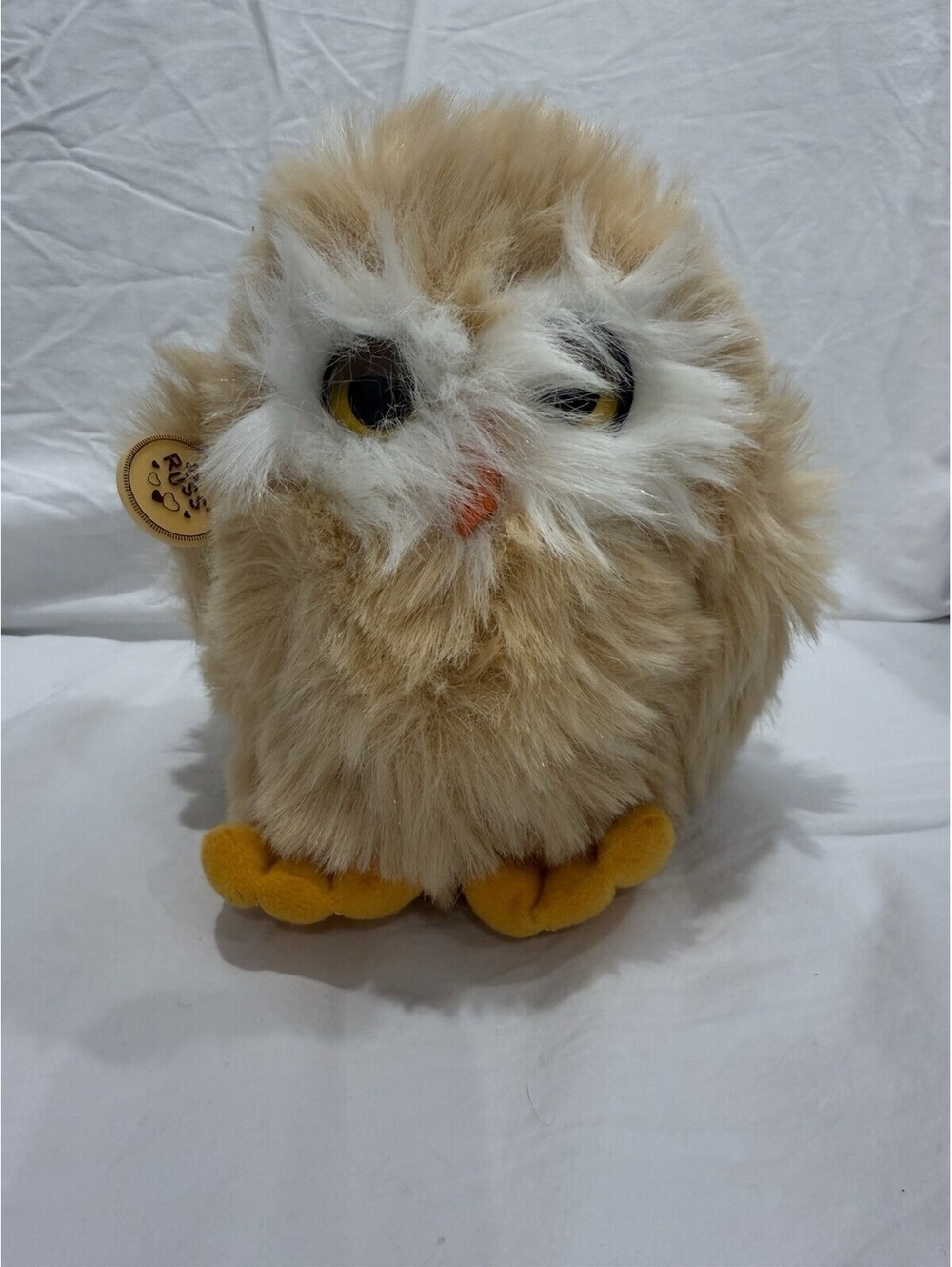 Vintage 1977 Russ Berrie Oogli Owl Plush Stuffed Animal Item 487 Made in Korea